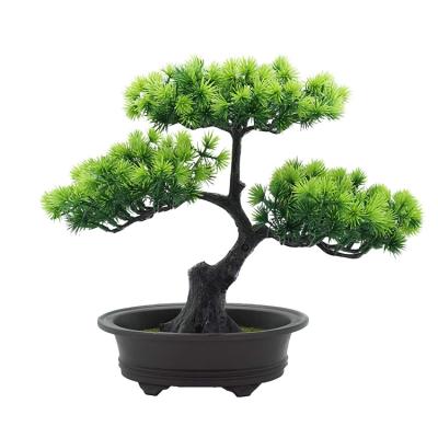 China Minimalist Artificial Bonsai Plants Tree Artificial Faux Bonsai Japanese Pine Bonsai For Home Office Display Home Decor for sale