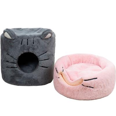 China Pet Nest House Sustainable Type Warm Teddy Four Seasons Universal Removable Autumn/Winter Dog Kennel Small Closed Cat Nest for sale