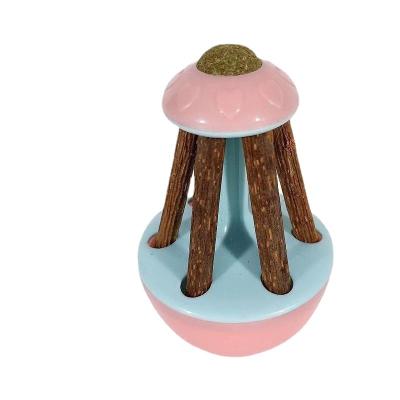 China Viable The New Listing Of Cat Wooden Toy Catnip Rocker Polygonum Daytime Polygonum Wooden Toy for sale