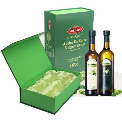 China Recyclable Luxury Paper Bottle Packing Box Olive Oil Gift Cardboard Box for sale