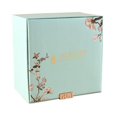 China Handmade Cosmetic Gift Box With Drawer Double Layer Cardboard Luxury Custom Gift Box for sale