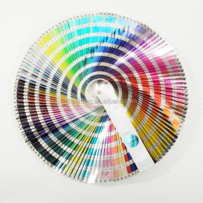 China Eco - Friendly Easy Guide / CMYK Color Atlas / Color Chart For Metallic Holographic Gold And Silver Cardboard for sale