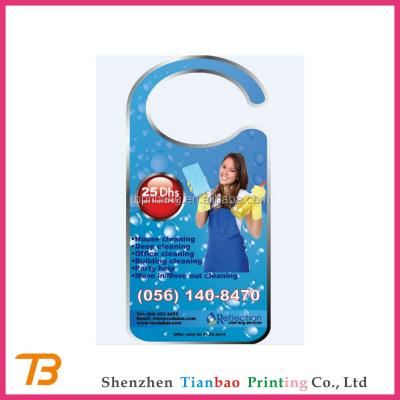 China Recycled Promotional Advertising Door Hanging Flyer for sale