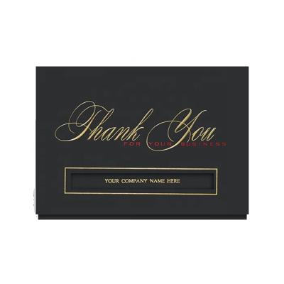 China Luxury Gold Foil China LetterpressThank You Note Card With Blank Inside Thank You Greeting Cards for sale