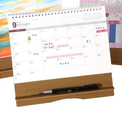 China 100% Eco-friendly Printing Paper Custom Calendar 2020 Best Selling Flips Over Art Paper Printing Calendar for sale