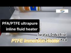 Ultrapure Fluorolymer Inline Chemical Heater Pfa / Ptfe Fluid Online