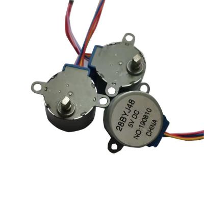 China Manufacturer Supplier Custom 5V DC Miniature 28mm Stepper Motor With Gear Ratio 28BYJ48 for sale