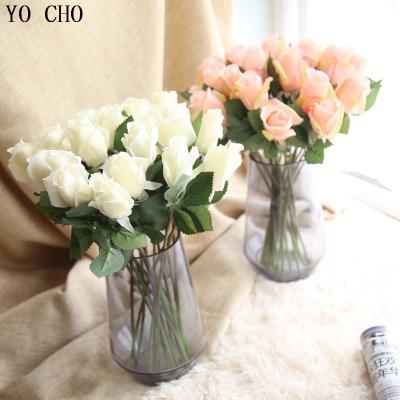 China Wholesale High Quality Eco-friendly Cheap Bridal Artificial Rose Bouquet Wedding Rose Artificial Wedding Flowers for sale