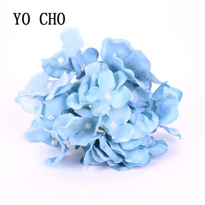 China High Quality Eco-friendly Artificia Preserved Cheap Artificial Hydrangea Flower 5 Heads for sale