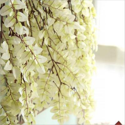 China Eco-friendly YO CHO home decoration artificial silk plants wedding accessories flower wall spring decorleave diy branch for sale