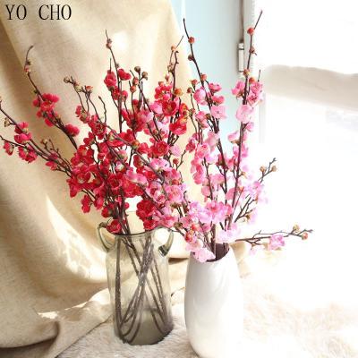 China YO CHO Flower Ceremony Christmas Silk Cherry Blossoms Artificial Cherry Blossoms Sakura Eco-friendly Table Decoration Wedding Party Centerpieces Table Arrangement for sale