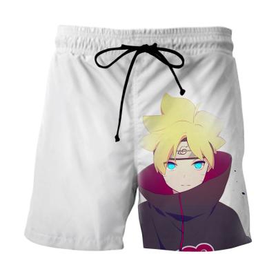 China Hot Summer Anti-wrinkle Products Polyester Men's Boy's Beach Pants Panel Shorts 3d Printing Fashionable Anime Shorts for sale