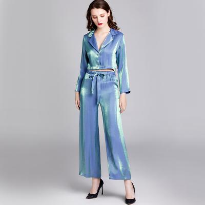 China Homedress QUICK DRY Women Sleepwear Adult Ladies Girls Cotton Around Drawstring Suit For Summer Breathable for sale