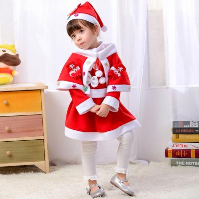 China Amazon Design Hot Selling Casual Boys Girls Red Christmas Dress Cosplay Christmas Party Outfit Costume Rompers For Kids for sale