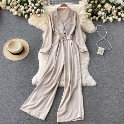 China Digital Print Colorful Women's Clothing Best-Selling Loose Casual Women's Long Overalls Solid Color Women's Overalls for sale