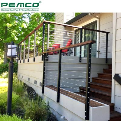 China Modern Deck Porch Tension Cable Railing Kit Balcony Stainless Steel Wire Rope Rail Systems for sale