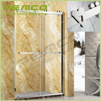 China Wholesale Cheap Price 304ss Tempered Glass Bath Slip Frameless Glass Shower Screen for sale