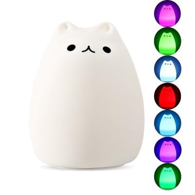 China 2 5050 RGB LED Chips + 3 LED 2835 2835 ww USB USB LED Chips Portable Rechargeable Multicolor Silicone Night Light for sale