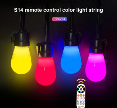 China String Light The Latest Christmas Tree LED String Lamp S14 String Lamp RGB Ip65 Remote Control Waterproof Christmas Wedding Decoration for sale