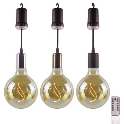 China Outdoor 1W Battery Operated Chandelier Garden Decorative Pendant Light Remote Control Hanging Led Pendant Light for sale