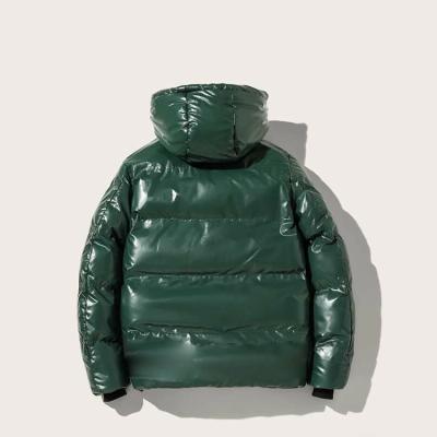 China QUICK DRY Self Zipper Hood Polyester Padded Jacket Side-pockets Regular Fit Winter Wear Jacket Coat Winter Jackets Men for sale