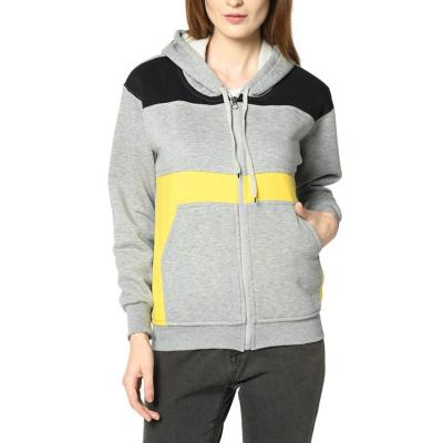 China 2021 QUICK DRY wholesale winter wear plus size hoodie for women fall sleeve zipper custom cotton cheap casual clothing sweatshirts long for sale