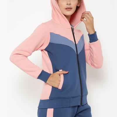 China Breathable Sweatpants Woman Sweat Suits Jogging Sweatsuit And Hoodie Tracksuits Set Fitness Training Wear Hoodies OEM Custom for sale