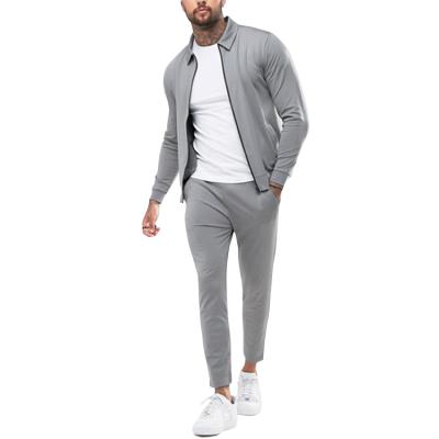 China OEM Manufacturer Breathable Dongguan Factory Zip Casual Tracksuits Latest Stitch Collar Jacket Joggers 2set Skinny Designer For Men for sale