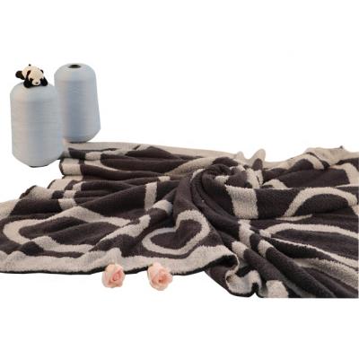 China XingHeng 100% Polyester Blankets Designer Blankets Custom Woven 2022 Folded Custom Blankets 50*60 Inches for sale