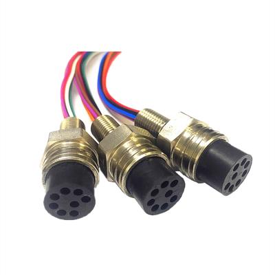 China Marine Pluggable Wet Cable Micro 8Pin MCBH8F Subconn Underwater Connector Bulkhead Socket For ROV Thruster for sale