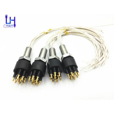 China BH10F Underwater Socket and Waterproof Pluggable Underwater Cable Bulkhead Electrical Outlet Connectors for ROV Underwater Systems for sale