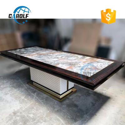 China Inlay Convertible High Quality Marble Table Top for sale