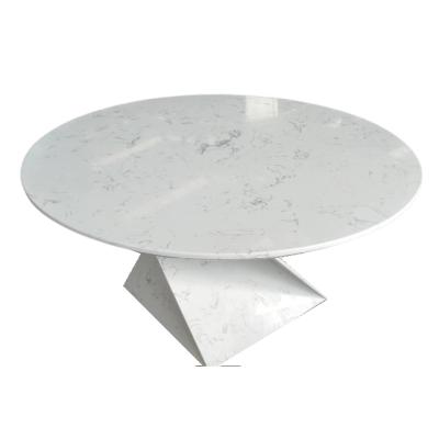 China High Quality Modern Italian Marble Convertible Dining Table White Carrara Dining Room Furniture Home Furniture for sale