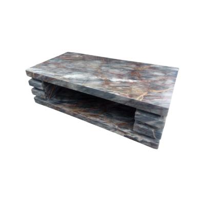 China Nodic Luxury Marble Rectangle Shape Coffee Table Living Room Convertible Modern Home Decor Coffee Base for sale