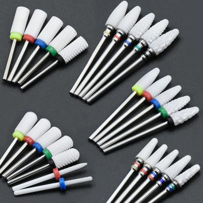 China Not Rusty Cuticle Nail Drill Bits Ceramic Material Corrosion / Heat Resistant for sale