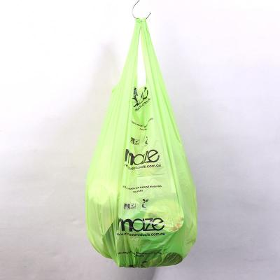 China Wholesale Cheap Biodegradable Plastic T-shirt Biodegradable HDPE Poly Shopping Bags for sale