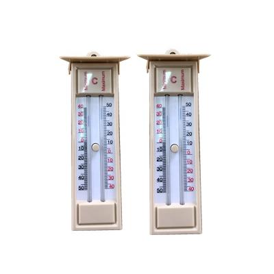 China Durable Glass Mercury Min Max Thermometer With Reset Button for sale