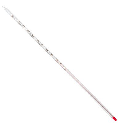 China 100 Degree Durable Glass Oral Armpit Red Liquid Thermometer for sale