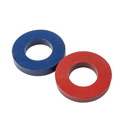 China Blue Red North Pole South Pole Industrial Magnet Ring Magnet For Sales for sale