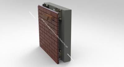 중국 테라코타 벽돌 벽지 지원 시스템 사용자 정의 알루미늄 진압 브래킷 판매용