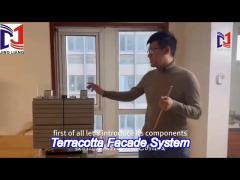 20mm thickness terracotta facade support system