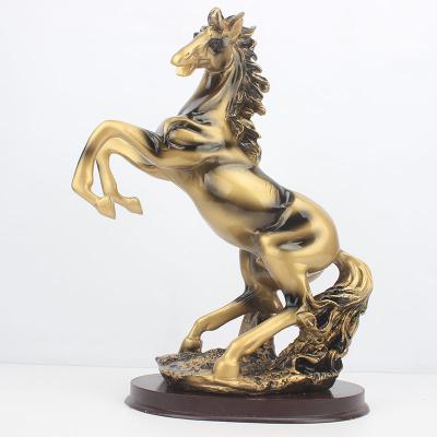 China Europe New Arrival Resin Craft Horse Running Figurine Decoration and Business Home Gift for sale