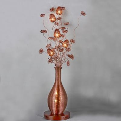 China Wholesale Modern Creative LED Flower Floor Lamp Indoor Light Aluminum Floor Standing Lighting for sale