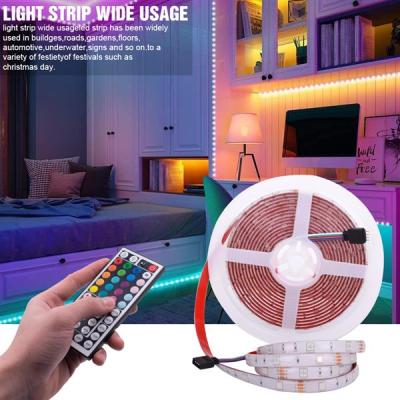 China Plastic Decoration 150-LED 12V 5050 RGB IR44 Light Strip Set with IR Remote Controller ( for sale