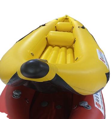 China New Design 0.9mm Pvc Foldable PVC Drop Point Two Person Inflatable Kayak For Fishing for sale