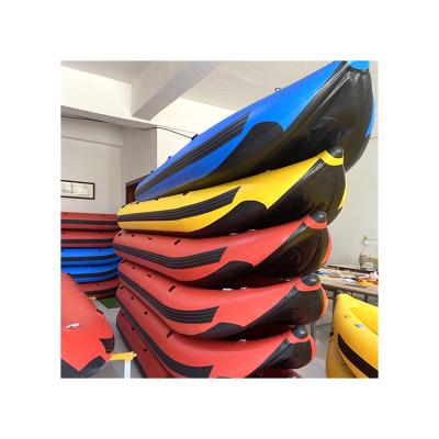 China 0.9mm PVC Factory Wholesale Reusable Canoeayaks Inflatable Foldable Kayak Boat for sale