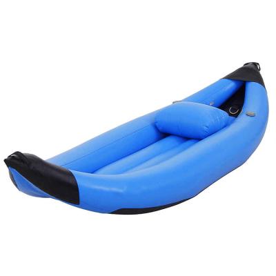 China 0.9mm PVC Inflatable Kayak Rowing Outdoor Sports Fast Play 270 300 360 390 Inflatable Kayak Boat for sale