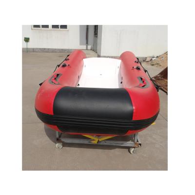 China 330 360 400 420 470 Hull 330 360 400 420 470 Rigid Shock Resistant Fiberglass Factory Outlet Safety Inflatable Boat for sale