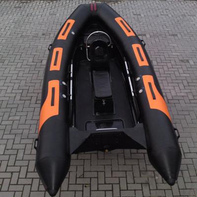 China Anti Aging Safety 330 360 400 420 470 Shock Resistant Fiberglass Wholesale Inflatable Rib Boat for sale