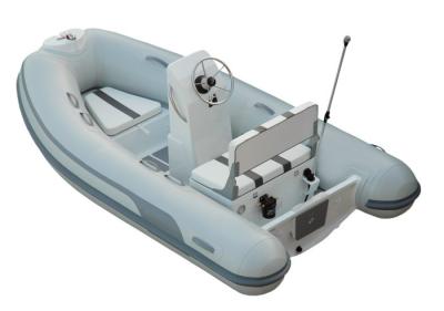 China Fiberglass 14 Feet Aluminum RIB Boat 420cm Rigid Inflatable Boat Price Foldable Boat for sale